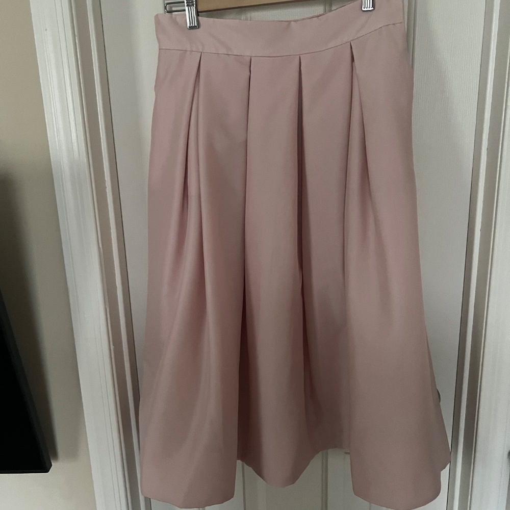 White House Black Market Pleated Midi Full Skirt